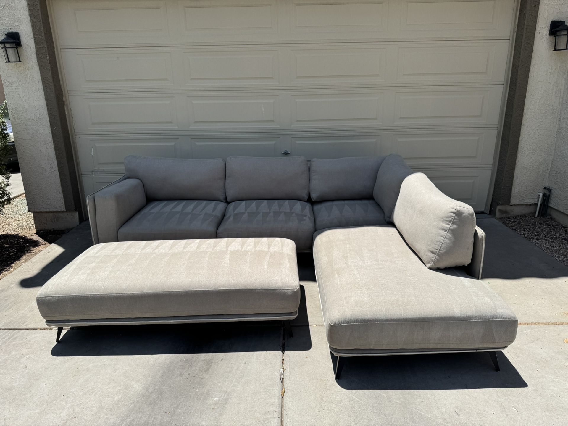 Modern Grey Sectional