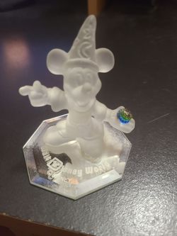Frosted glass sorcerer mickey