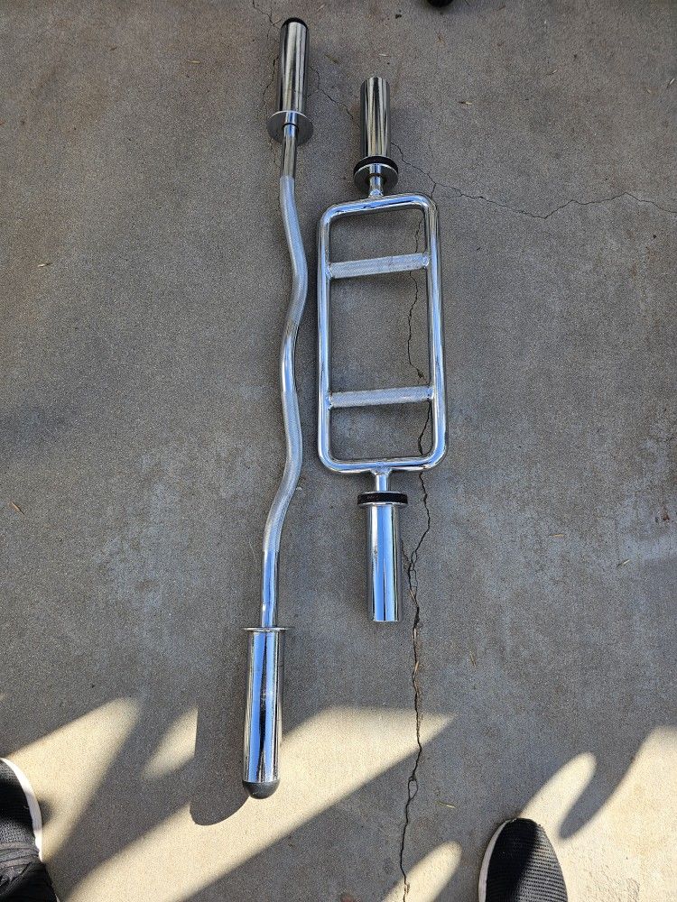 Ez Curl Bar And Triceps Bar