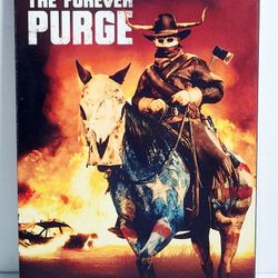 The Forever Purge (DVD, 2021) American Action Horror 5th Film in  Purge Series W/Jacket. Very Good Condition. The Forever Purge is a 2021 Americanacti