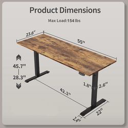 Standing Desk - Wood Finish (55x24)