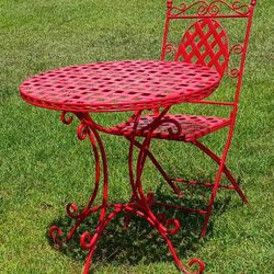 🍒 Red Bistro Table & Chair🍒 