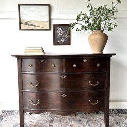 Vintage Serpentine Dresser