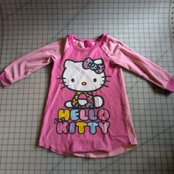 Hello Kitty Fleece Nightgown  Long Sleeve 6