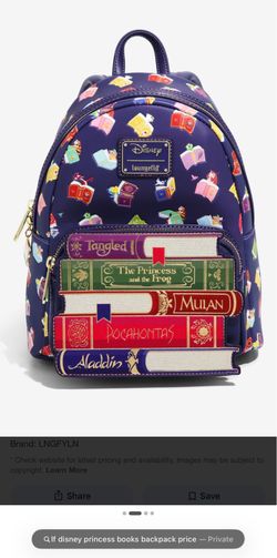 Loungefly Disney Movies books mini backpack