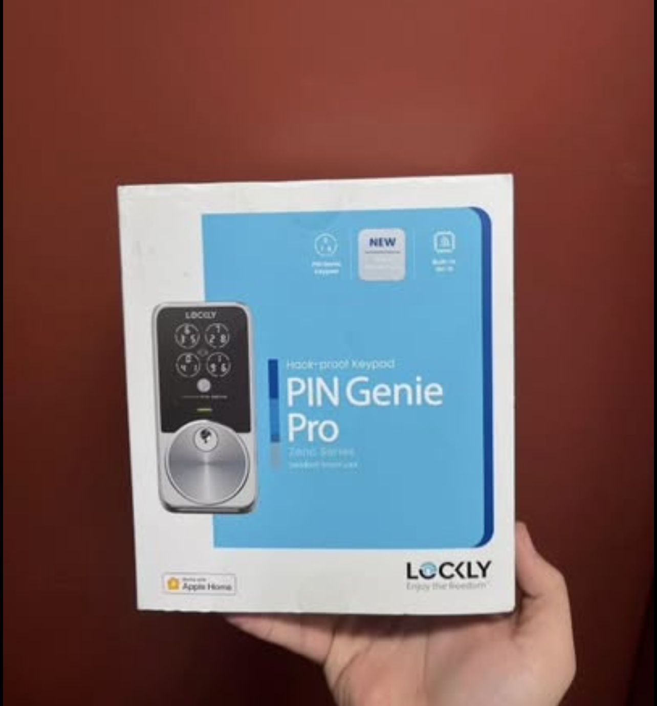 PIN Genie Pro Lockly Deadbolt WiFi Smart Lock, Apple Home Key, Remote! NEW!