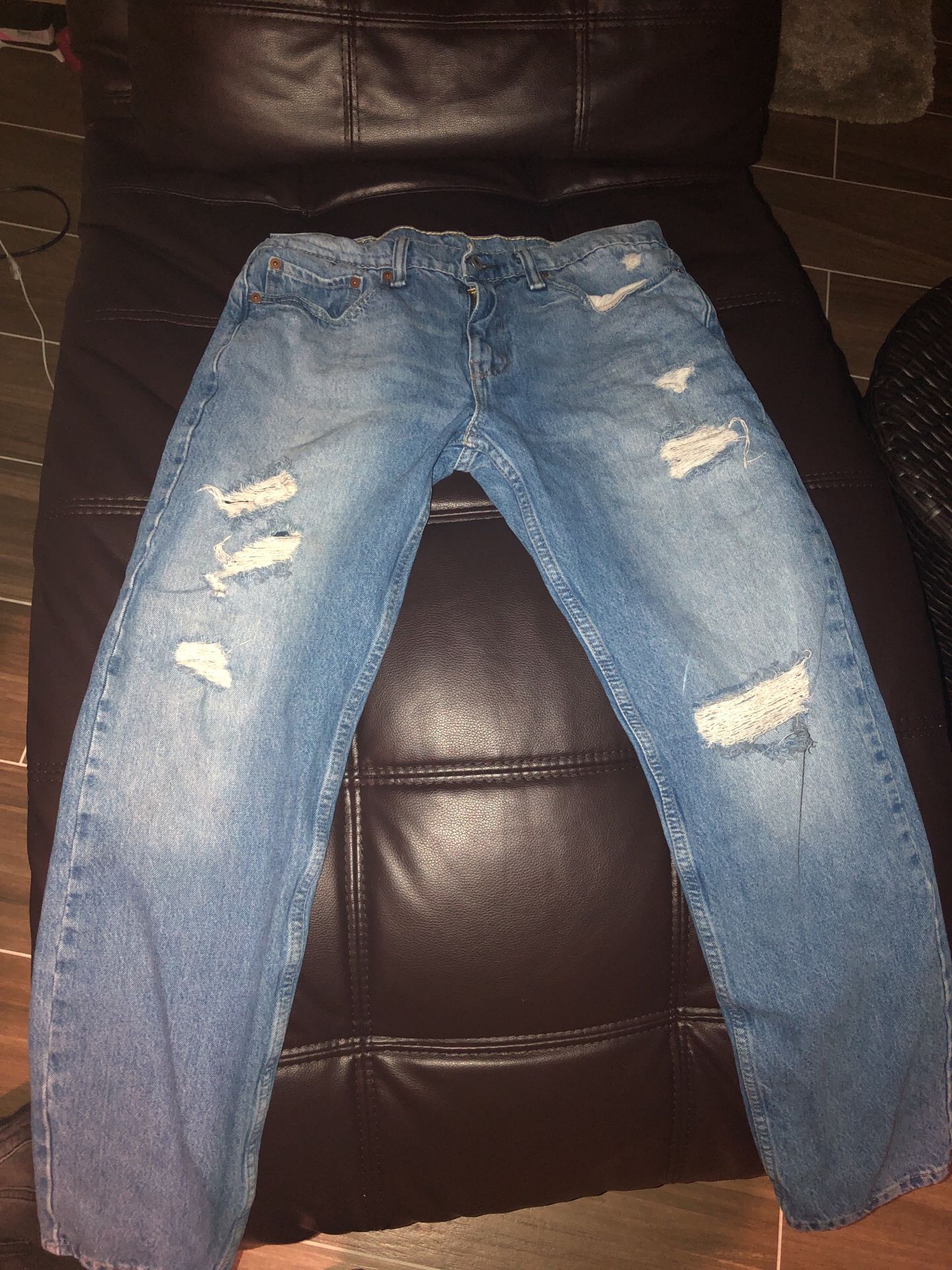 Levi’s , size 32-34 ripped jeans