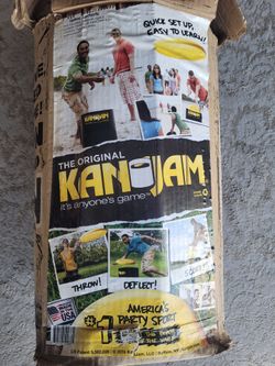 🔥 KanJam Original Frisbee Disc Toss Game Set Outdoor Sports Beach Ocean Backyard Party Tailgate Summer Lawn Game 👀

Overall good condition

💿 Origi