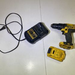 1/2” Dewalt 20v Cordless Drill 2 Speed Variable Led Light Battery & Charger All Good Working Condition $65 Cash In Ontario 91762