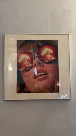 Framed Pop Art Print – Oops Nuclear Sunglasses