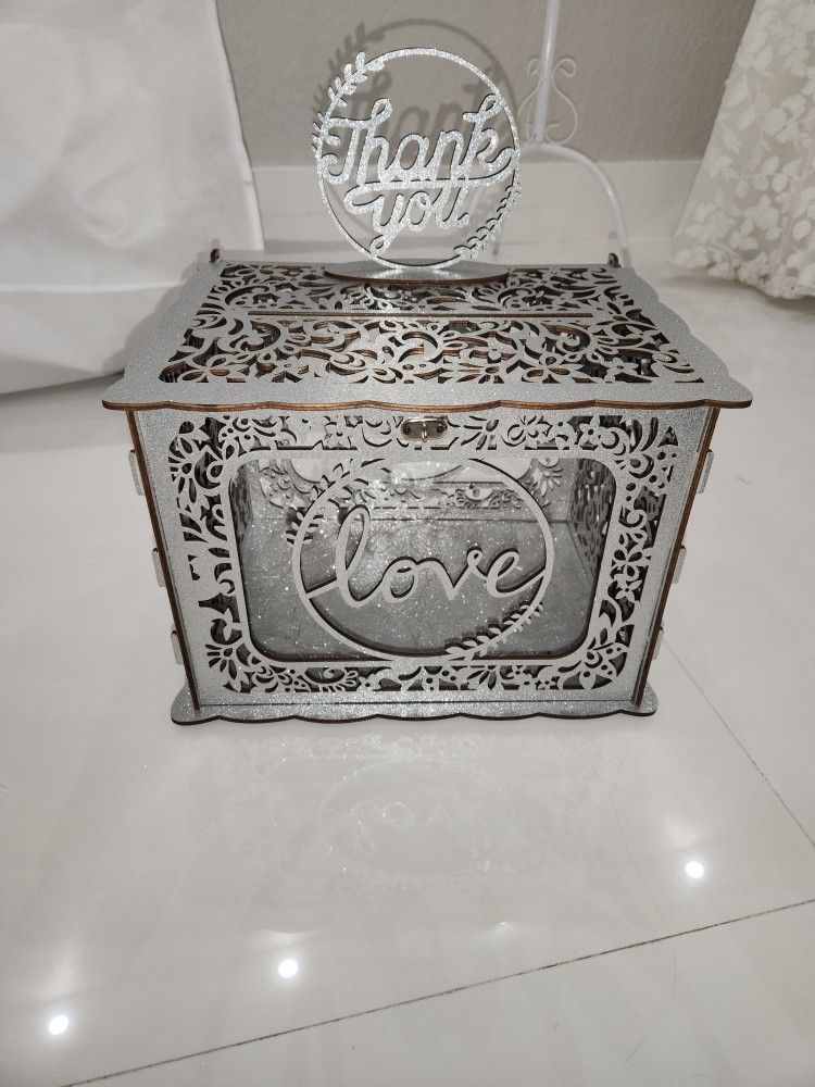 Light Up Card Box With Lock