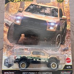 Hot Wheels Premium 2017 Ford F-150 Raptor Real Riders 1:64 Scale HW Off Road New