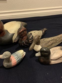 Duck Decoy Display - Collectors Item - Wooden Ducks/birds