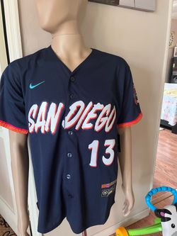 San Diego padres City Connect. Baseball Machado 13 buttons up Size Small to 4XL only.