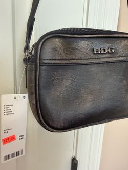 BDG Black Faux Leather Crossbody Bag
