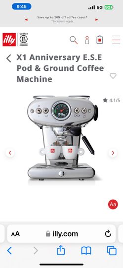 Coffee Maker Machine- illy x1 anniversary - NEW SEALED 