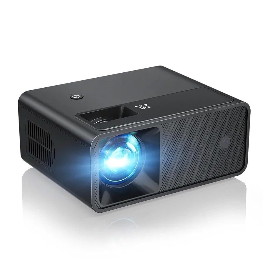 CiBest Mini Projector, 2025 Upgraded Full HD 1080P Support Video Projector, Portable Small Movie Projector, Compatible with iOS/Android/Windows/TV Sti