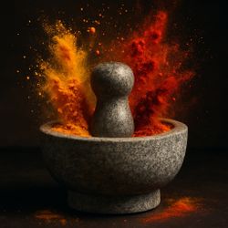Imusa Modern Granite Molcajete Gray Mortar & Pestle, 8x3.75”