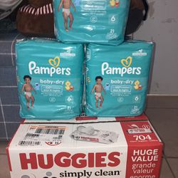 Wipes And pampers 