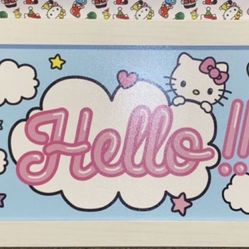 10x18 Hello Kitty Framed Art 