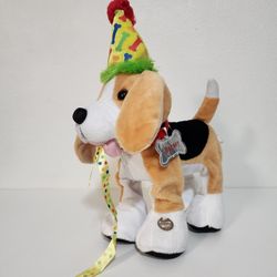Birthday Plush Walking  Talking Barney  Dog 