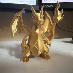 3D Printed Golden Charizard 