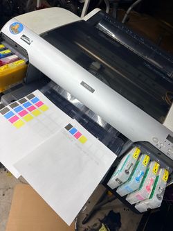 DTF printer w/ Visio laptop and DTF software