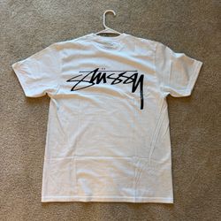 ✅Stussy surfman shirt white size M