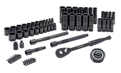 husky 60 pice 1/4 in and 3/8 drive Melanie tool set