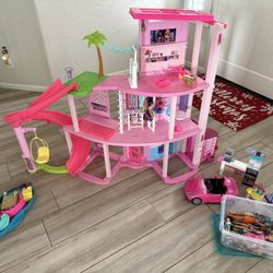 Barbie Dream House plus Car and other accessories 