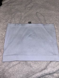 Baby blue crop top