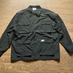 Pro Club Men's Black Heavyweight Safari Jacket Size L 