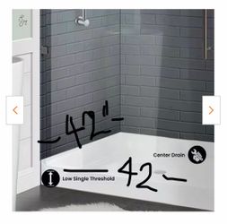 42”x42” SHOWER BASE NEW