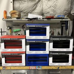In Houston? US General Mini Tool Box (Red) (Blue) (Black) 