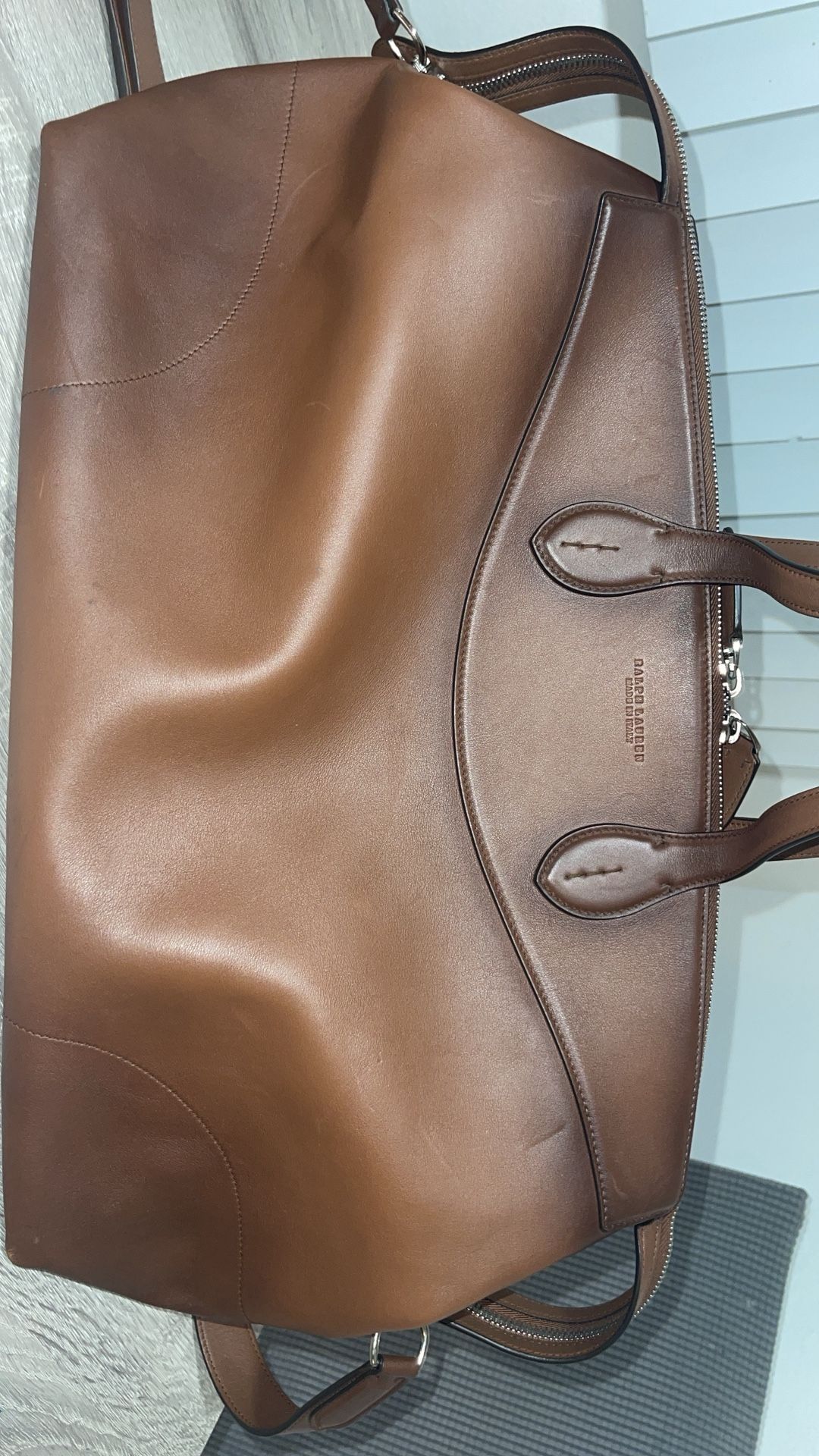 Ralph Lauren Purple Label Duffle Bag, Burnished Calfskin Voyager Duffel