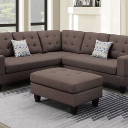 Sectional Sofa With Ottoman 