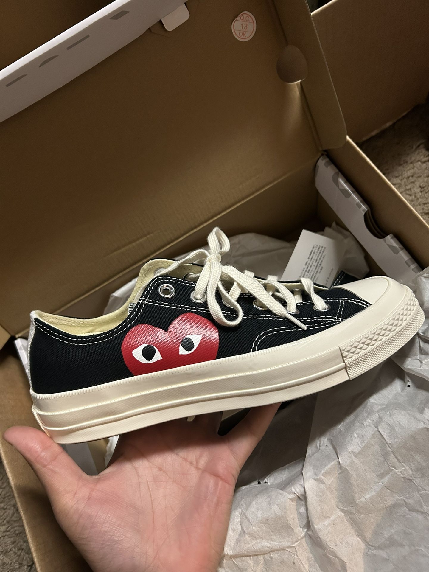 Cdg converse size 9
