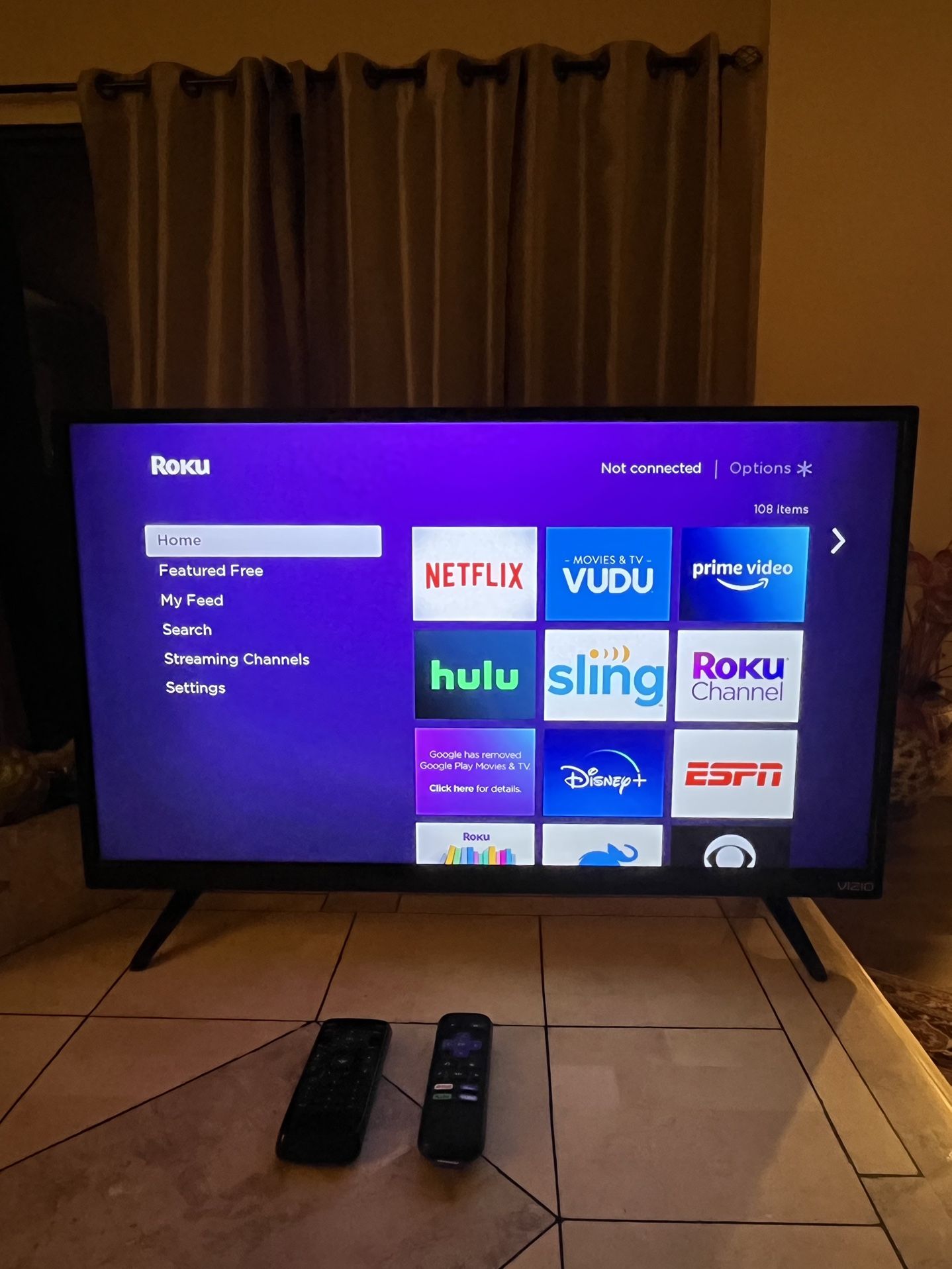 32” Inch Vizio TV - With Roku Included