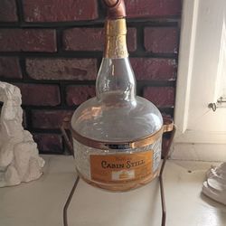 Vintage Rare Wellers Cabin Still Swivel  Bourbon Decanter 