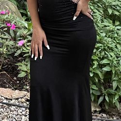 Long Black Mermaid Dress