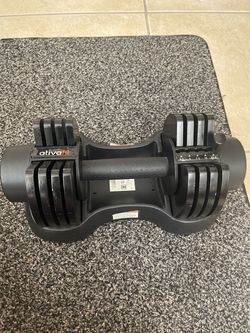 ATIVAFIT 25 lb Adjustable Dumbbell with Stand – Single Dumbbell