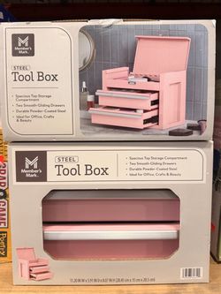 Member's Mark Steel Tool Box Pink Brand New In Box