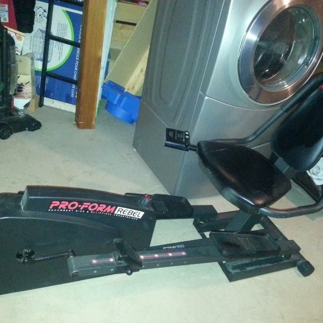 proform recumbent bike elliptical cross trainer