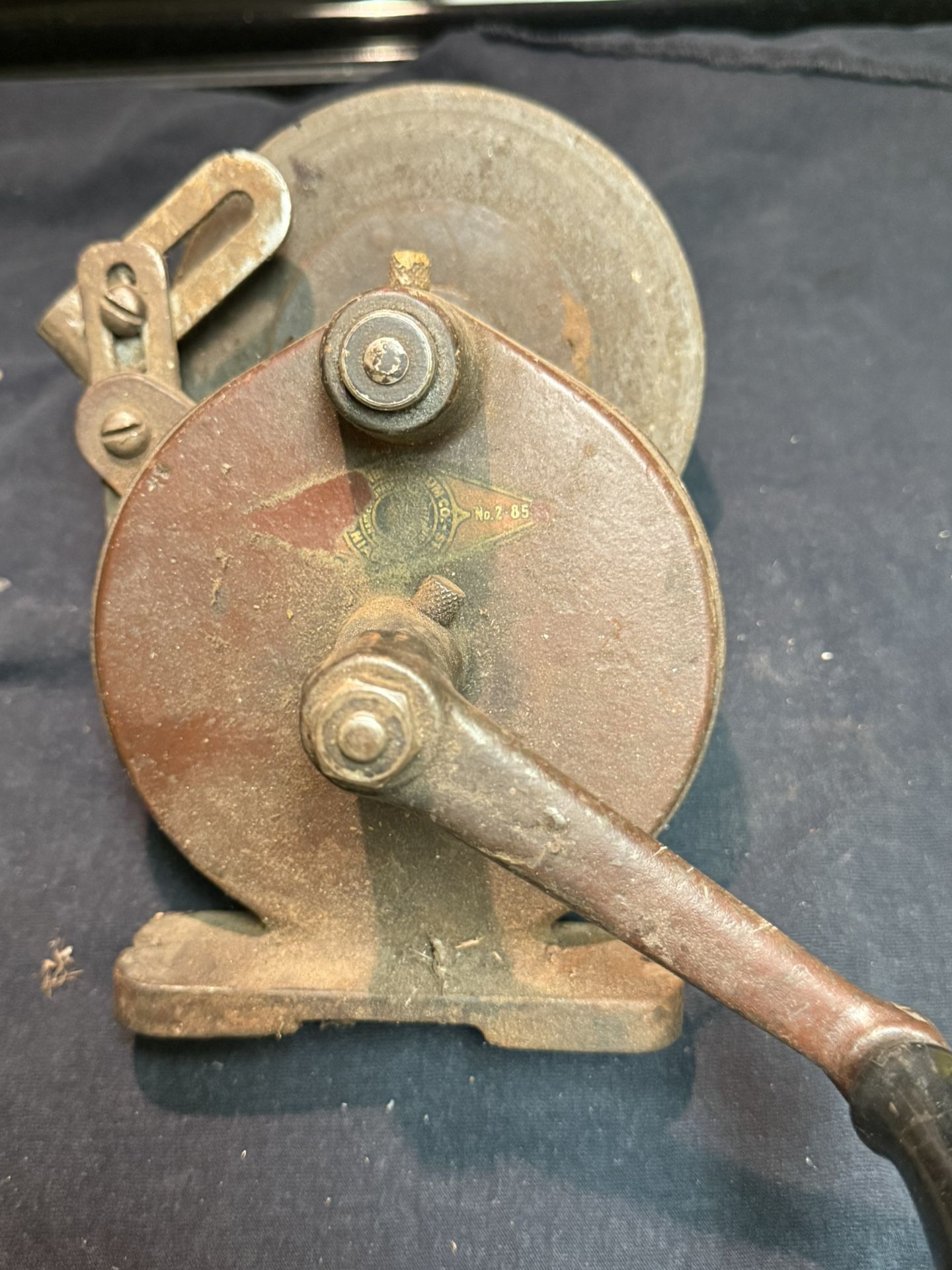 Antique Hand Crank Niagara Bench Grinder