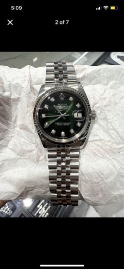 Authentic Original Rolex Datejust 36mm - Green Dial with Diamonds 💎 - Mint condition 
