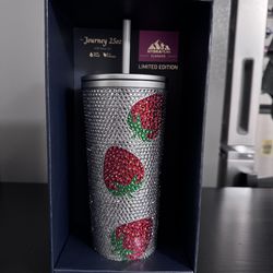 Hydra Peak Strawberry Rhinestone Tumbler