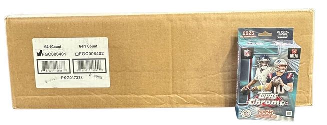 2025 Topps Chrome Hanger Case (64 boxes)