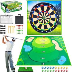Brand New Unopened Battle Golf Game Set Chipping Game Practice Mat Games for Backyard Fun and Swing Training, Golf Hitting Mat Play for Golf Parties