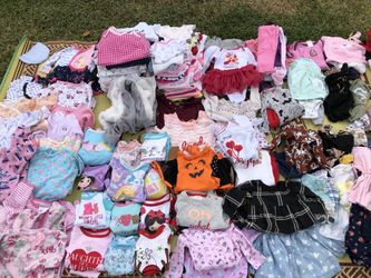 Lot of baby girl clothes 0-9 months old $150