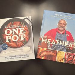 Meathead BBQ Cookbook and Martha Stewart One Pot Cookbook